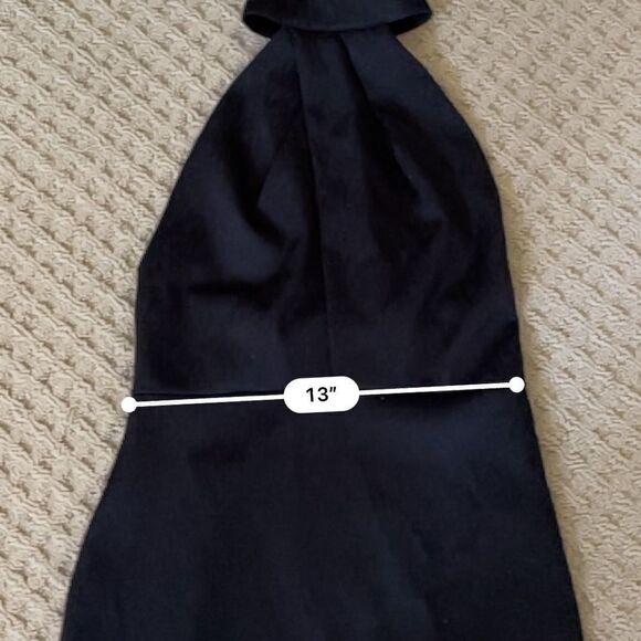 Stylestalker Asymmetrical Black Lana Noir Halter Crepe Dress S - Picture 13 of 14